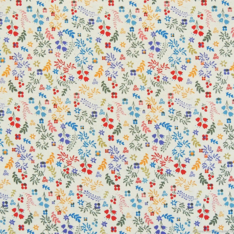Ситец в мелкий цветочек