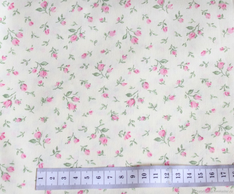 Мелкая Розочка рисунок на ткани