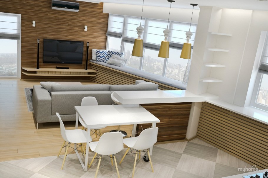 Гостиная столовая