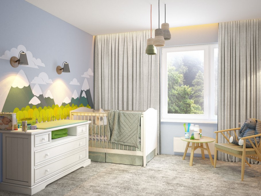 Детская комната в скандинавском стиле