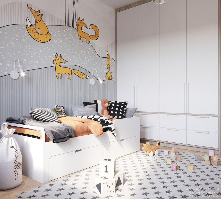 Детская в скандинавском стиле