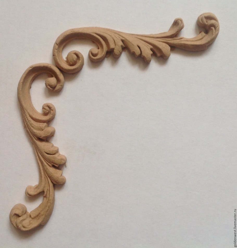 Мебельный декор из древесной пасты