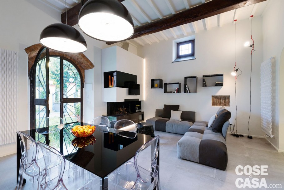 Интерьеры домов из клееного бруса