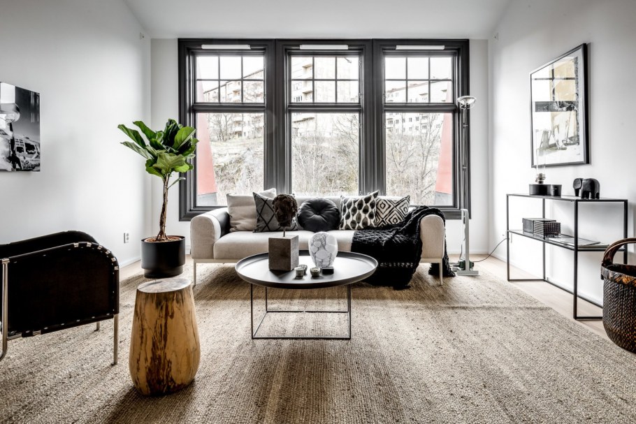 Скандинавский стиль панорамные окна