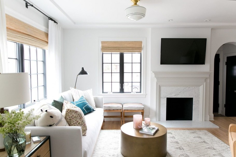 Окна серого цвета в интерьере