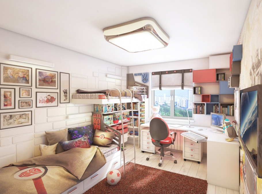 Проект детской комнаты для подростка