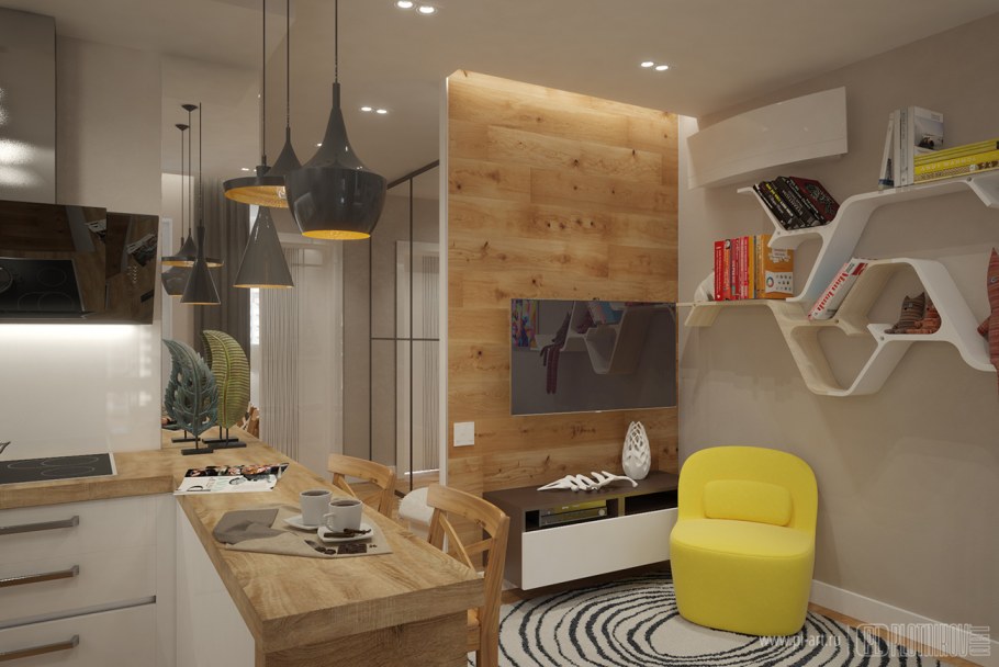 Интерьер маленькой квартиры 30 кв м