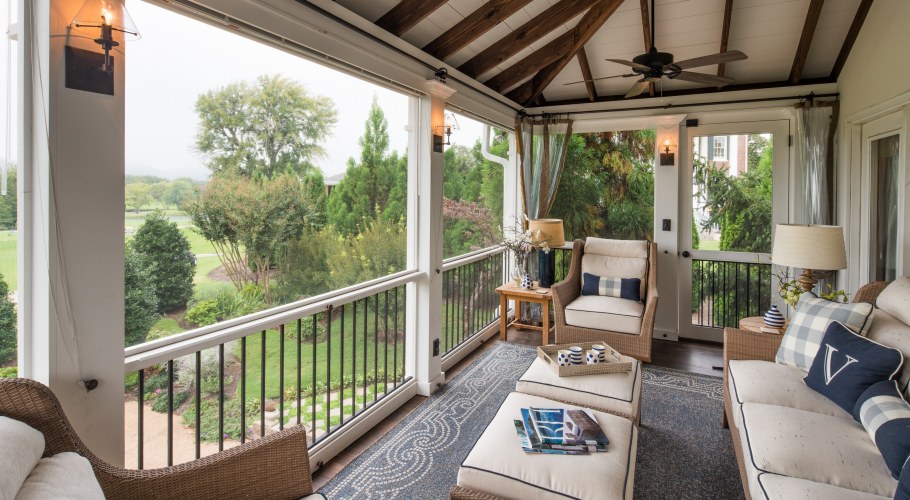 Отделка террасы деревом