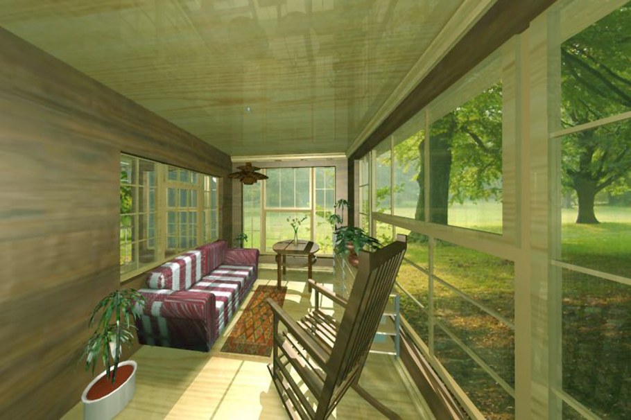 Терраса 2 на 6 закрытая