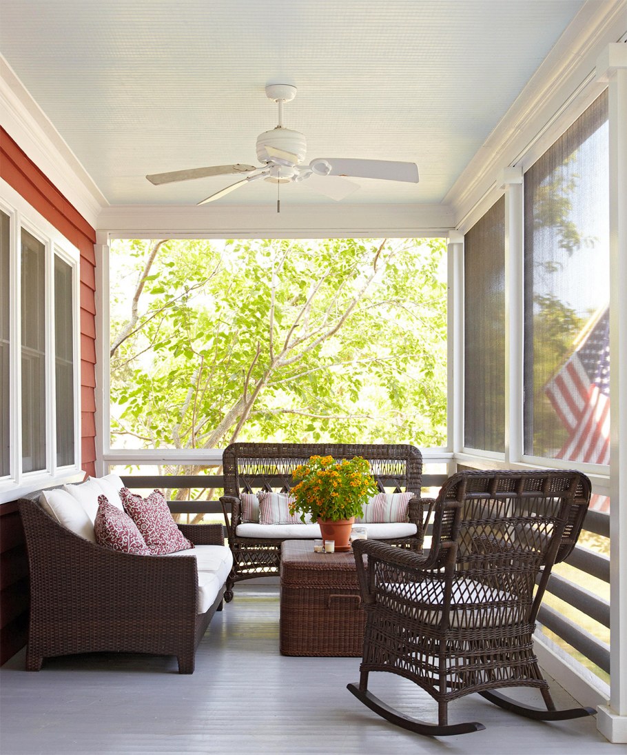 Веранда расстановка мебели