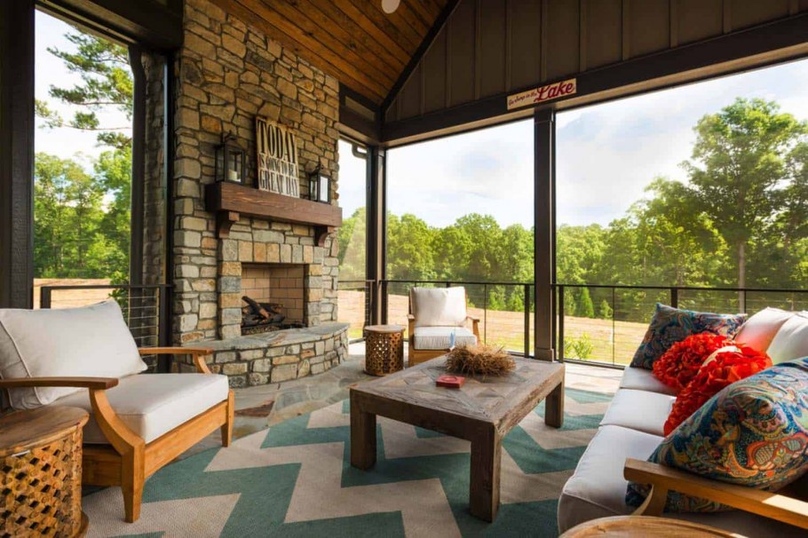 Остров на террасе дизайнерские решения