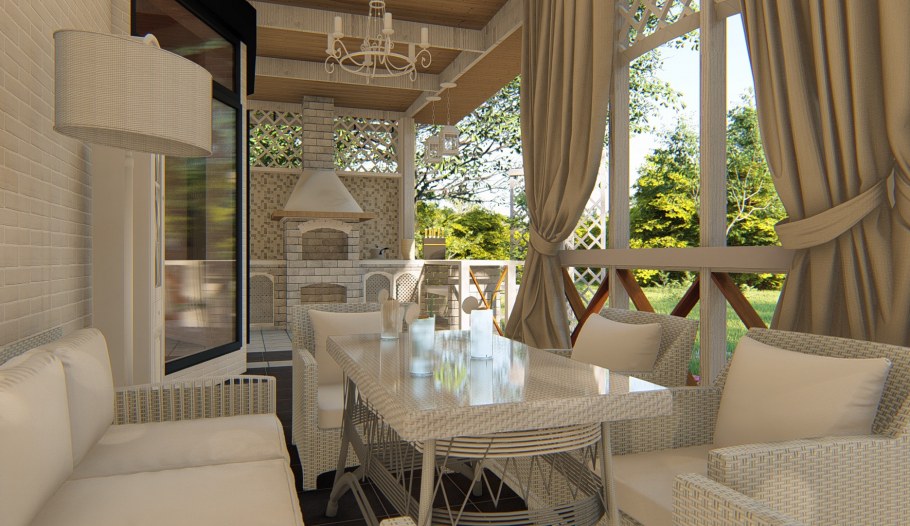 Закрытая веранда