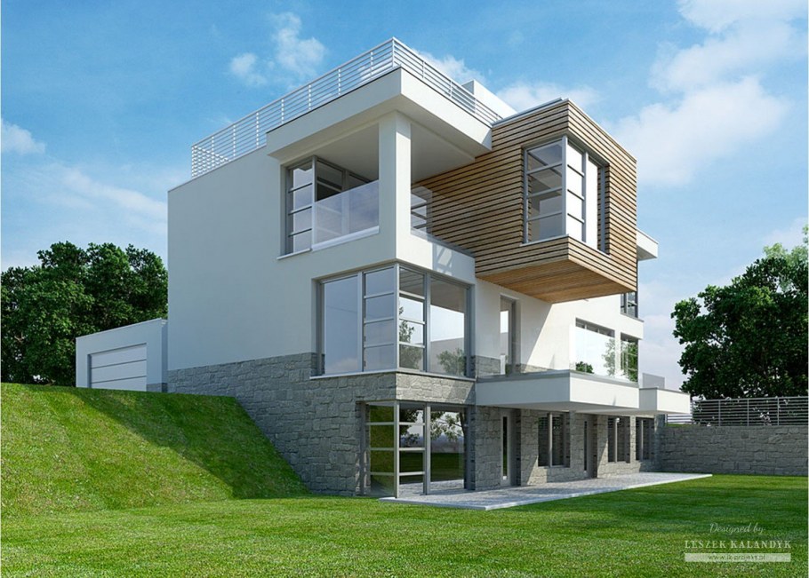 Современные трехэтажные дома