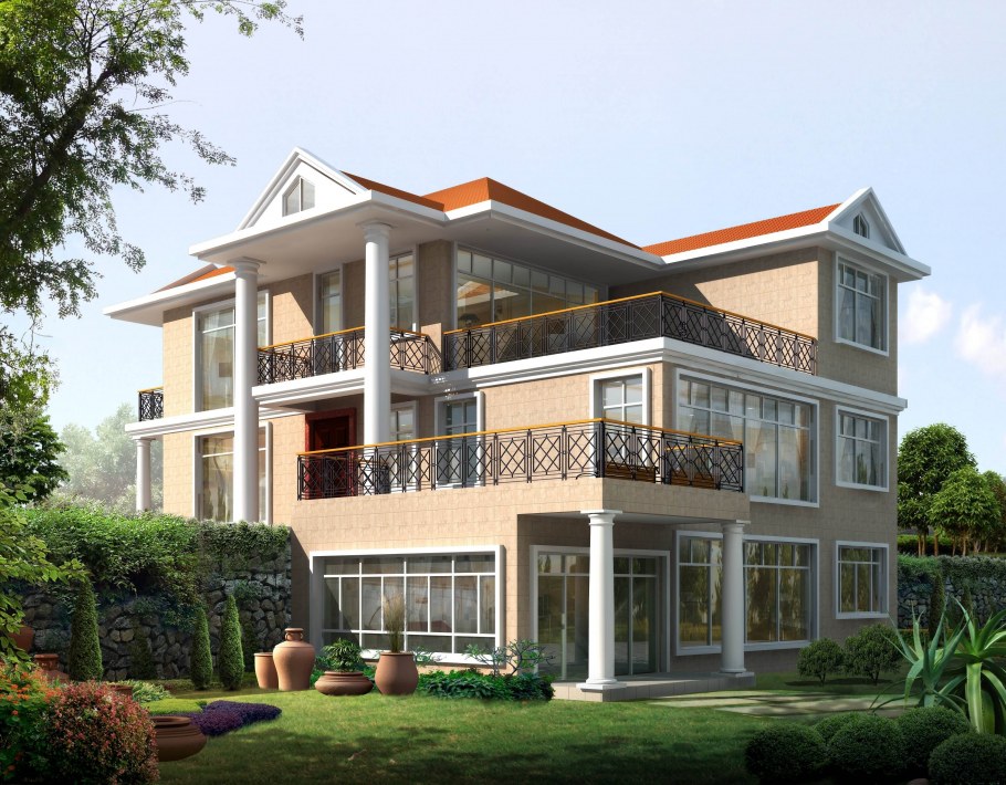 Шикарный трехэтажный дом