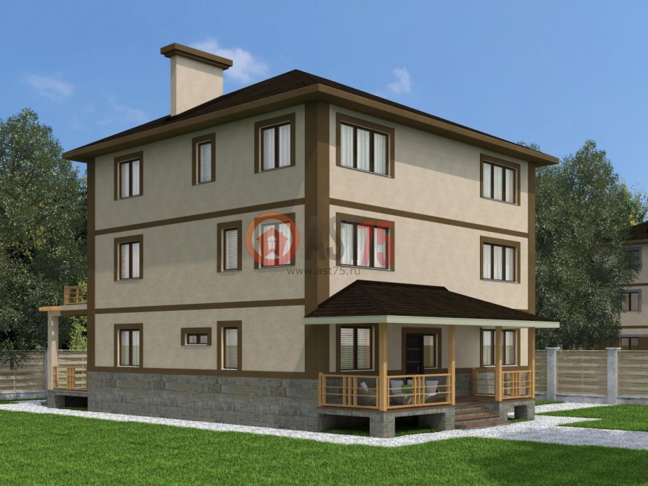 3 Этажный дом