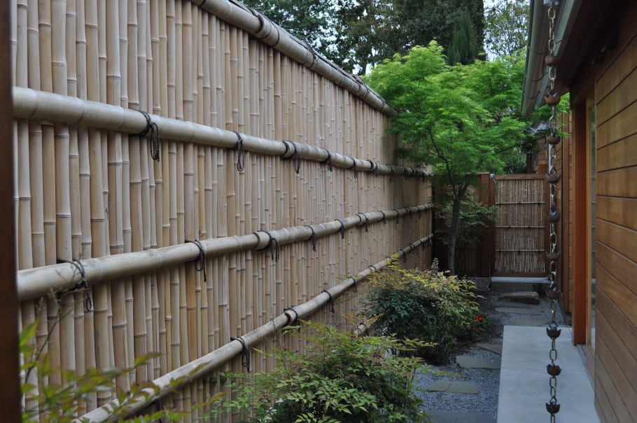 Бамбуковая японская изгородь