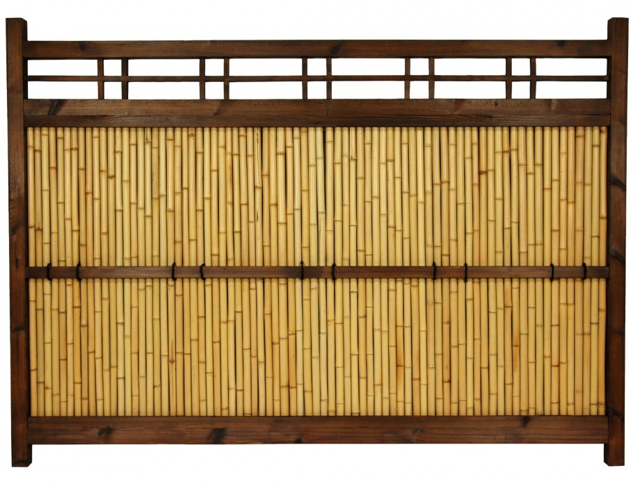 Деревянный забор в японском стиле