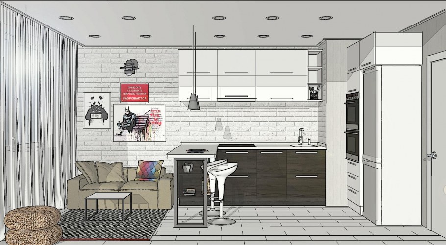 Выполненные работы дизайн проект кухни