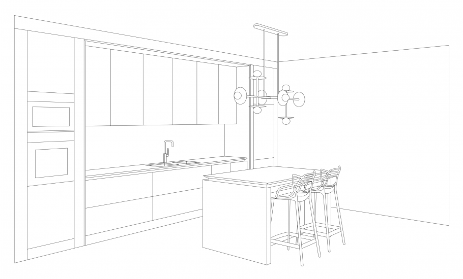 Планировка кухни эскизы