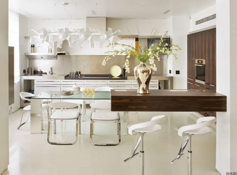 Барная стойка для кухни в современном стиле
