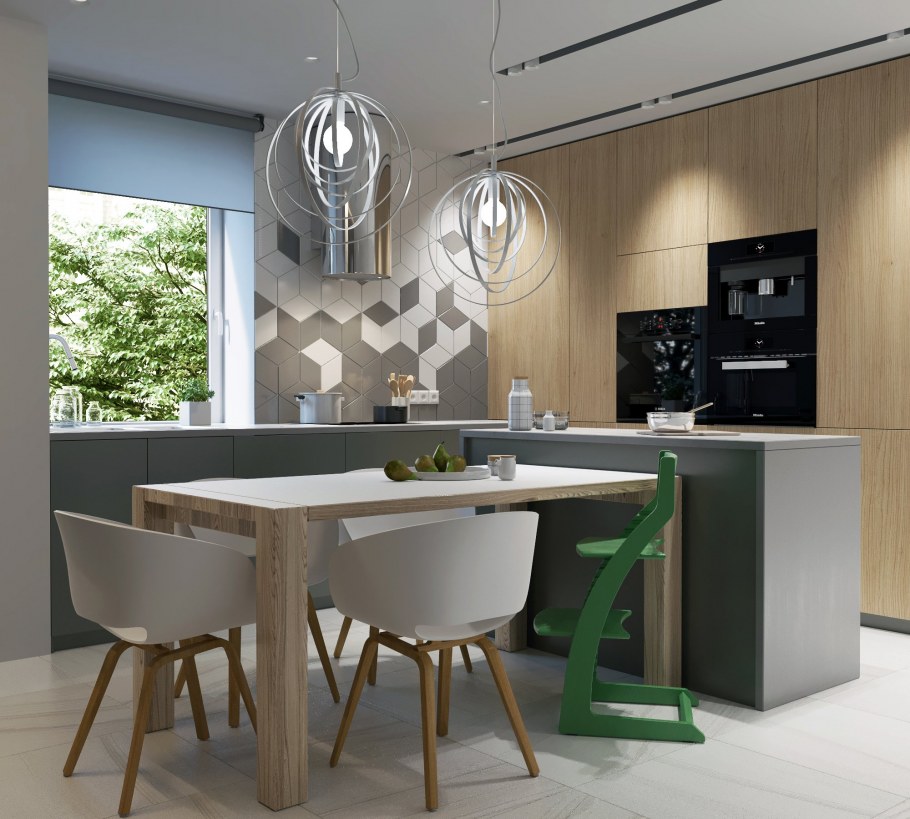 Люстра для кухни в современном стиле