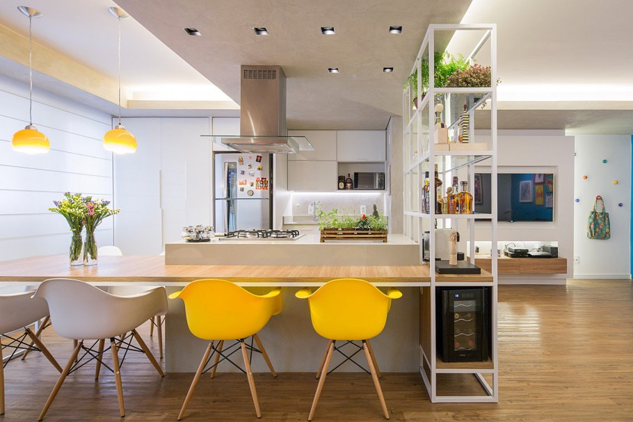 Стильная кухня столовая