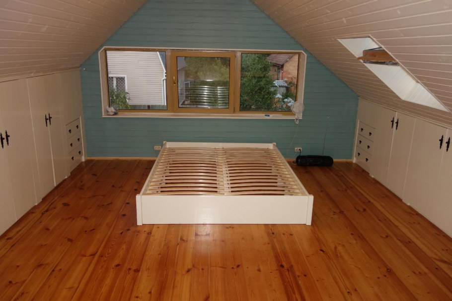 Маленькие спальни на мансарде