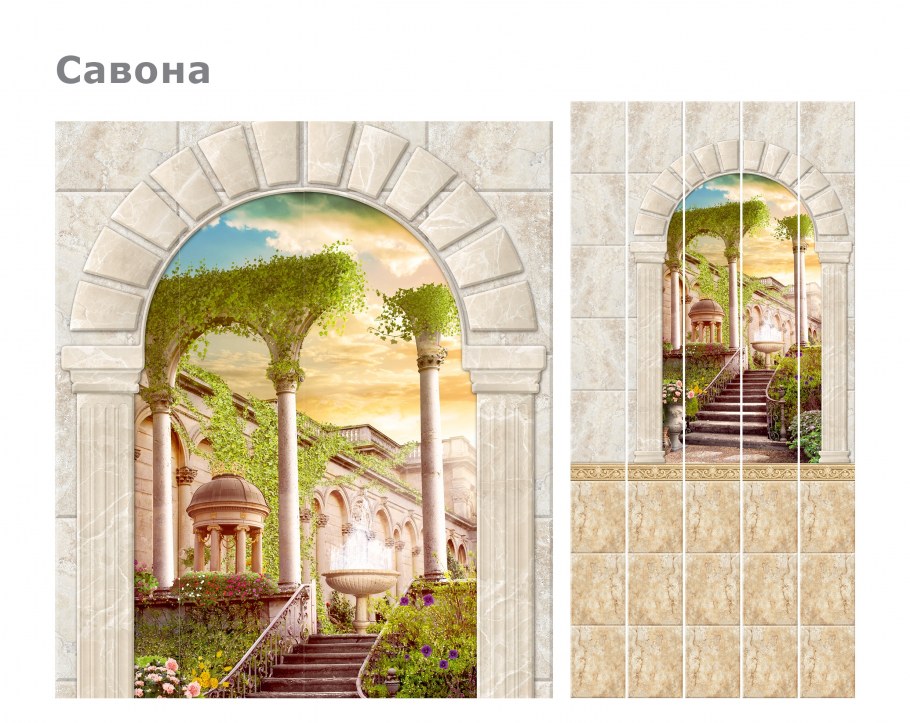 Панель ПВХ Кронапласт unique фрески бежевый