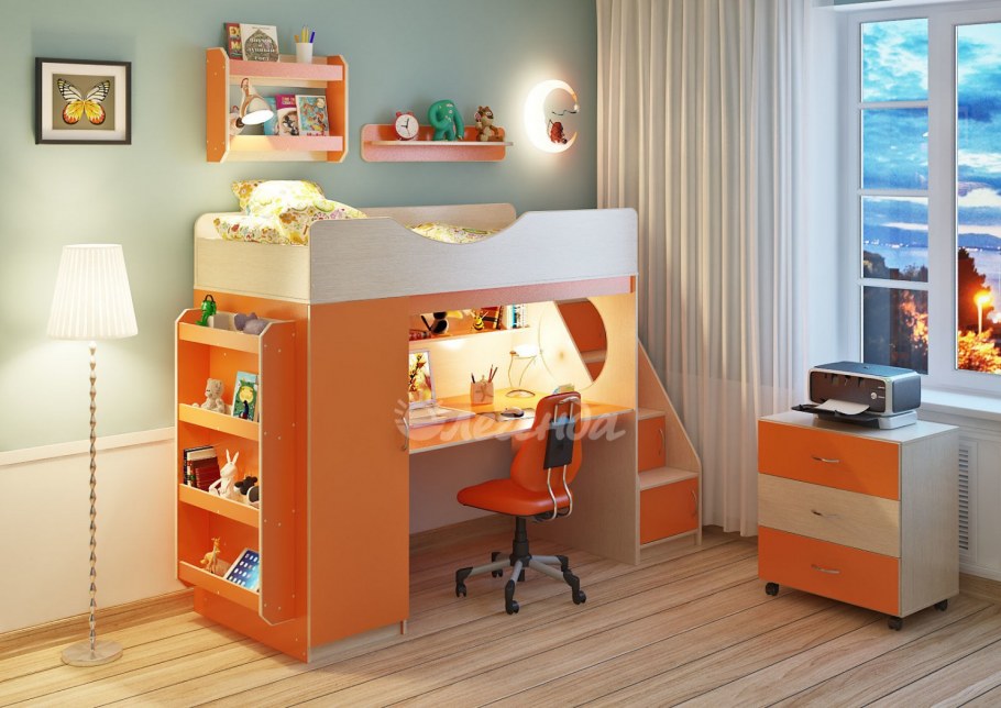 Кровать-чердак Легенда 9