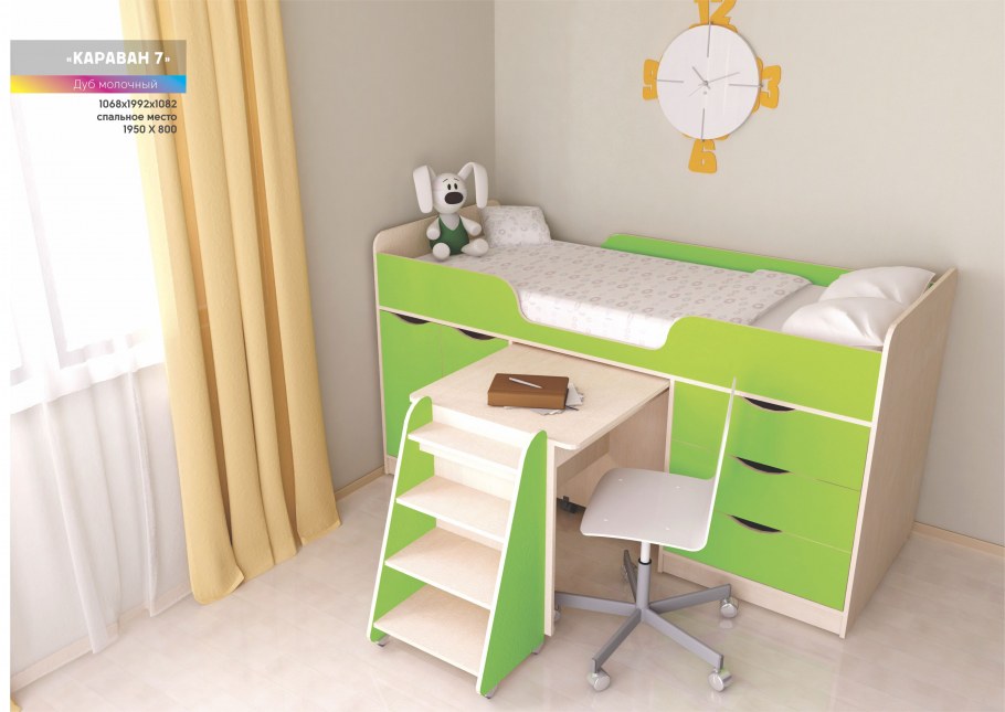 Кровать-чердак "Караван-4"