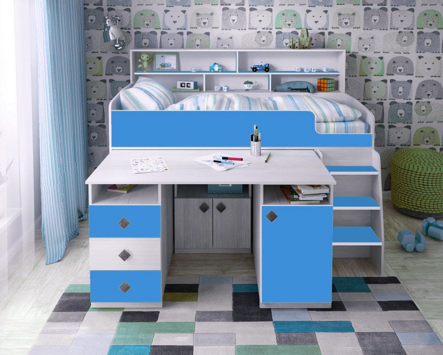 Кровать-чердак ЯРОФФ малыш 5