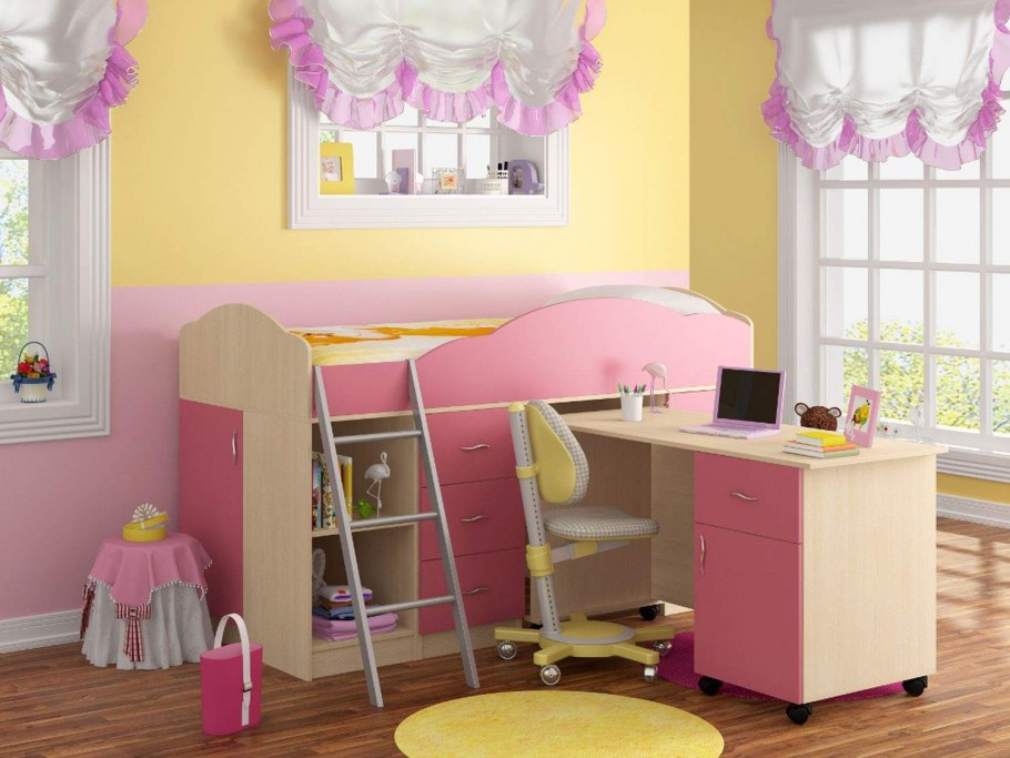 Кровать-чердак Дюймовочка-5.3