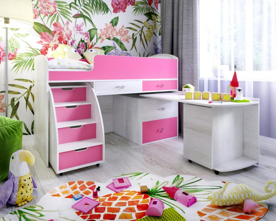 Кровать-чердак ЯРОФФ малыш 5