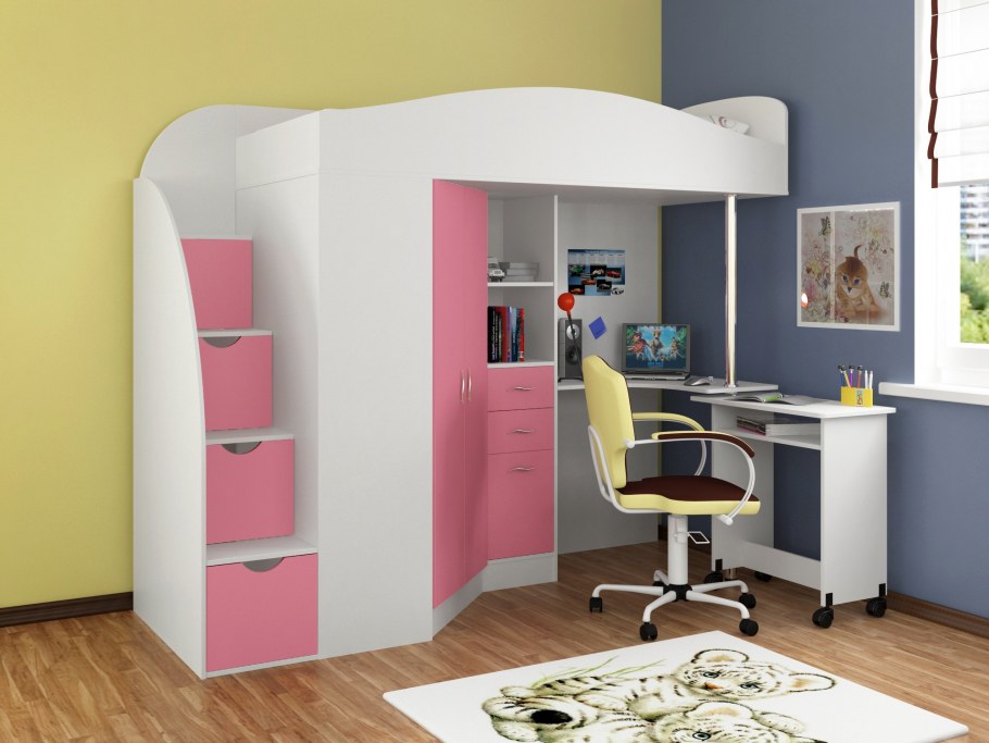 Кровать-чердак ЯРОФФ Юниор 4