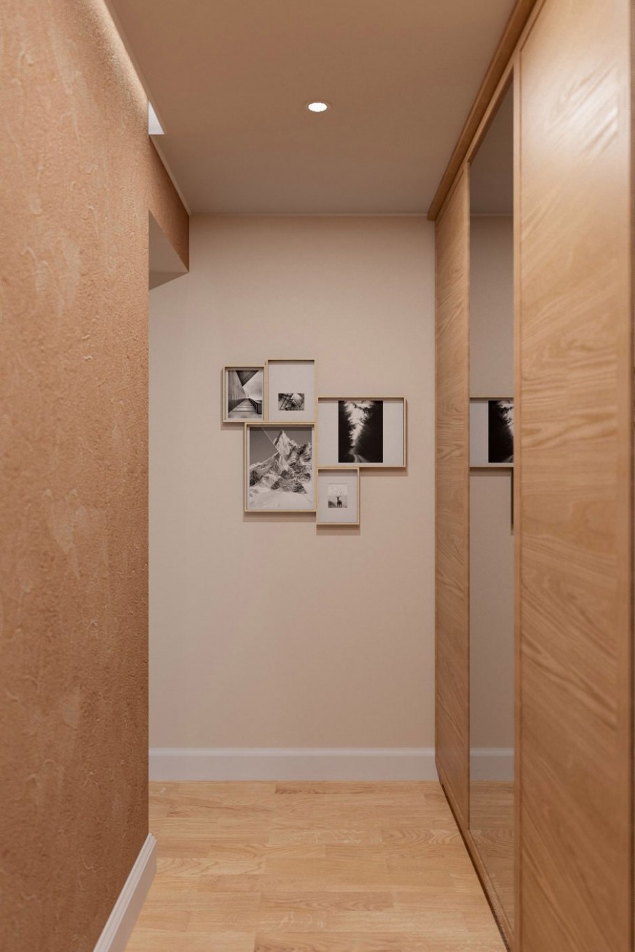 Минимализм в коридоре хрущевки