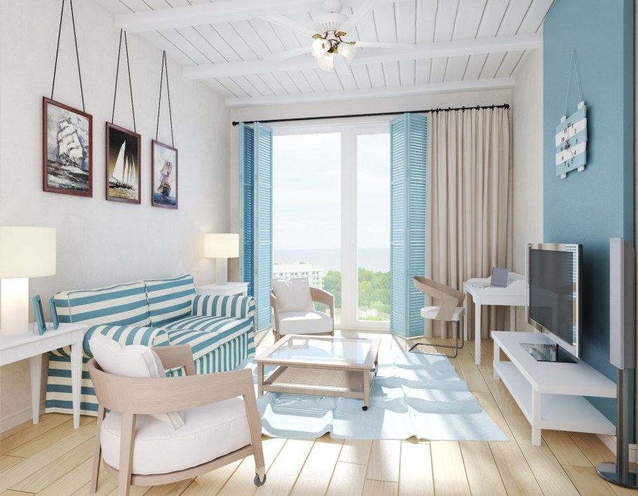 Гостиная в средиземноморском стиле