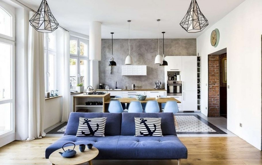 Спальня в морском стиле