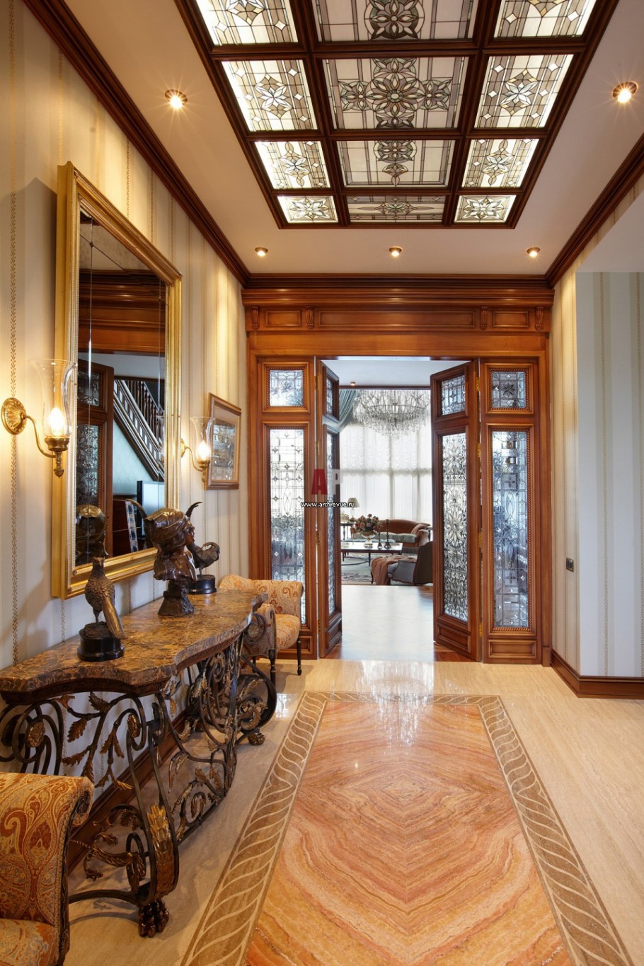 Обстановка кабинета в английском стиле