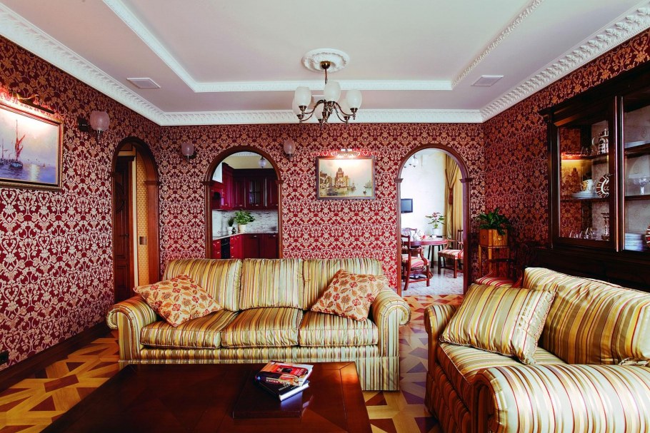 Кессонный потолок английский стиль