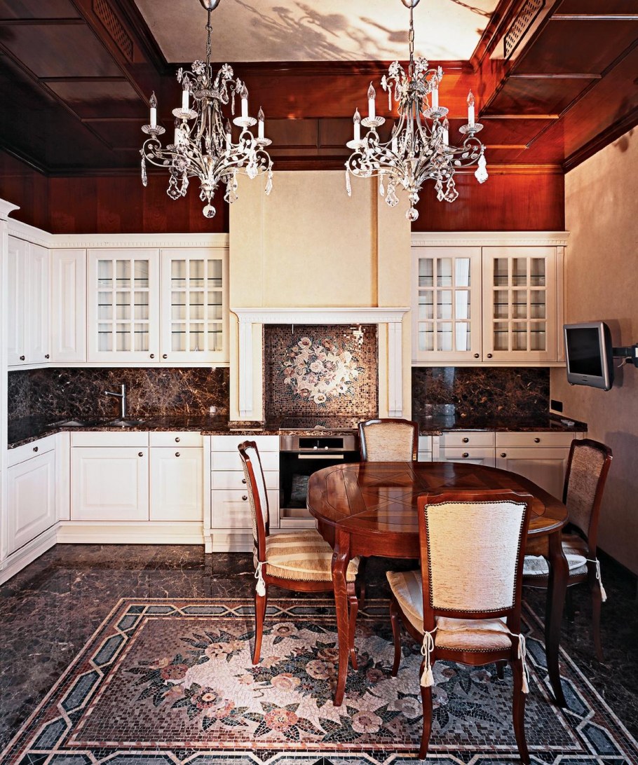 Стиль Нео-Тюдор интерьер