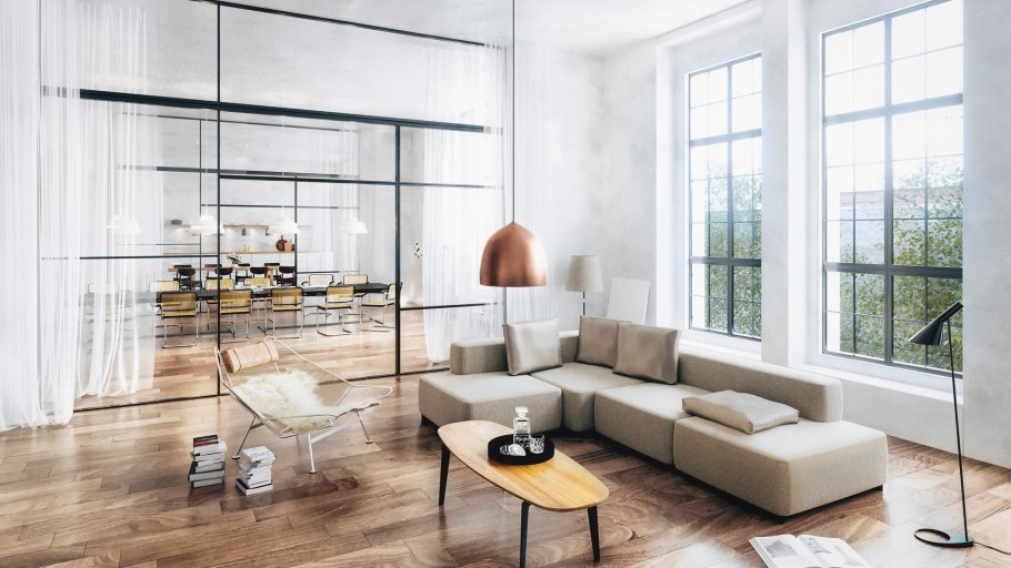 Мебель рендер в интерьере