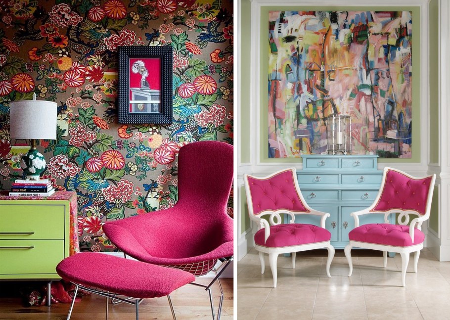 Яркие обои для стен