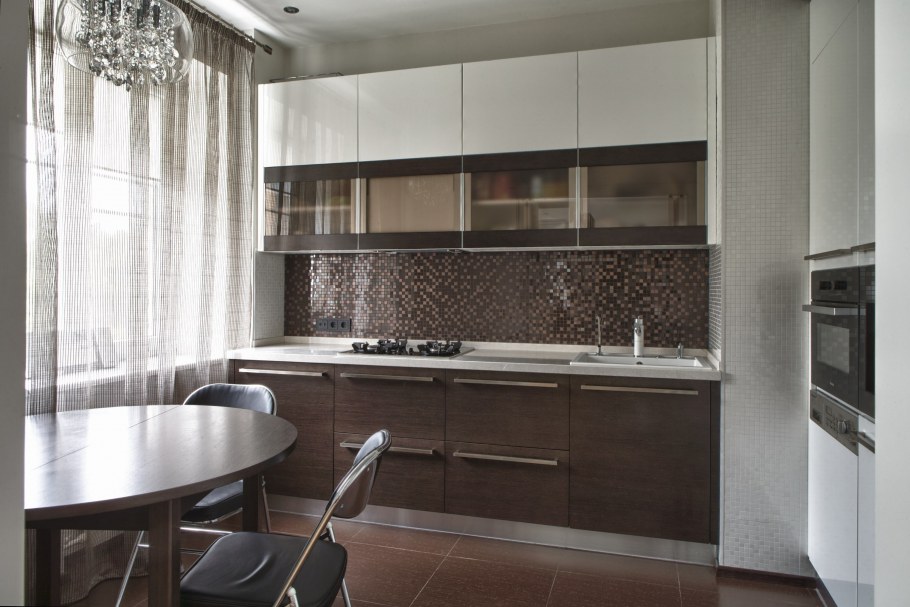 Кухня в серокоричневых то Ах