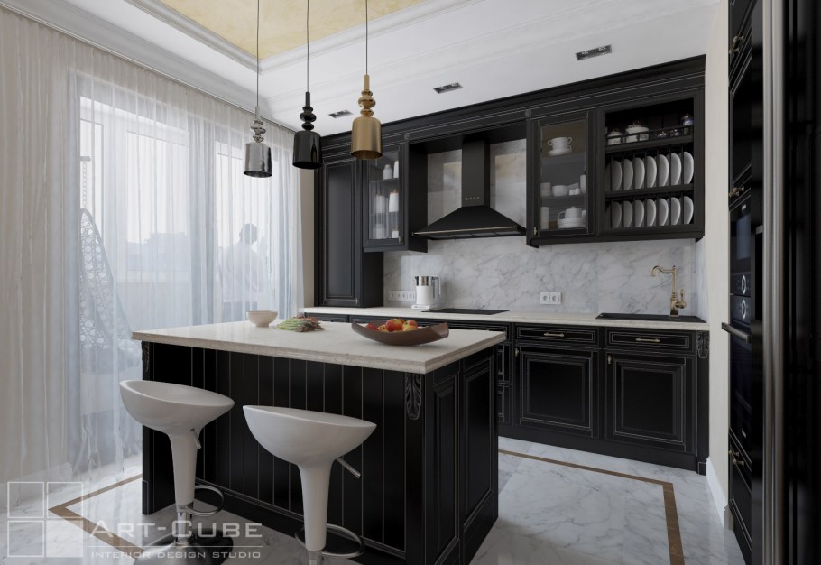 Кухня ар деко первая мебельная