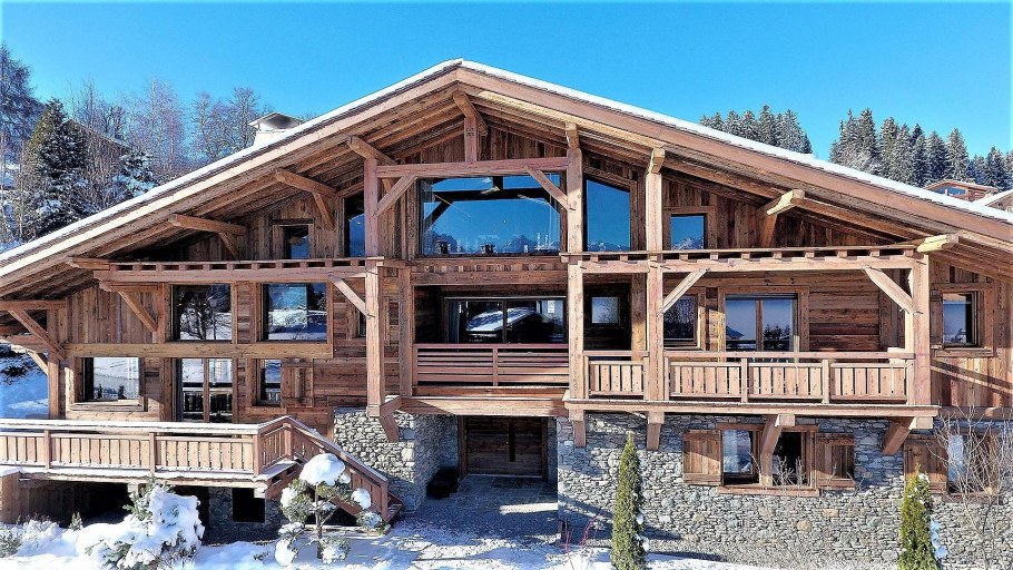 Деревянный фасад Шале Швейцария