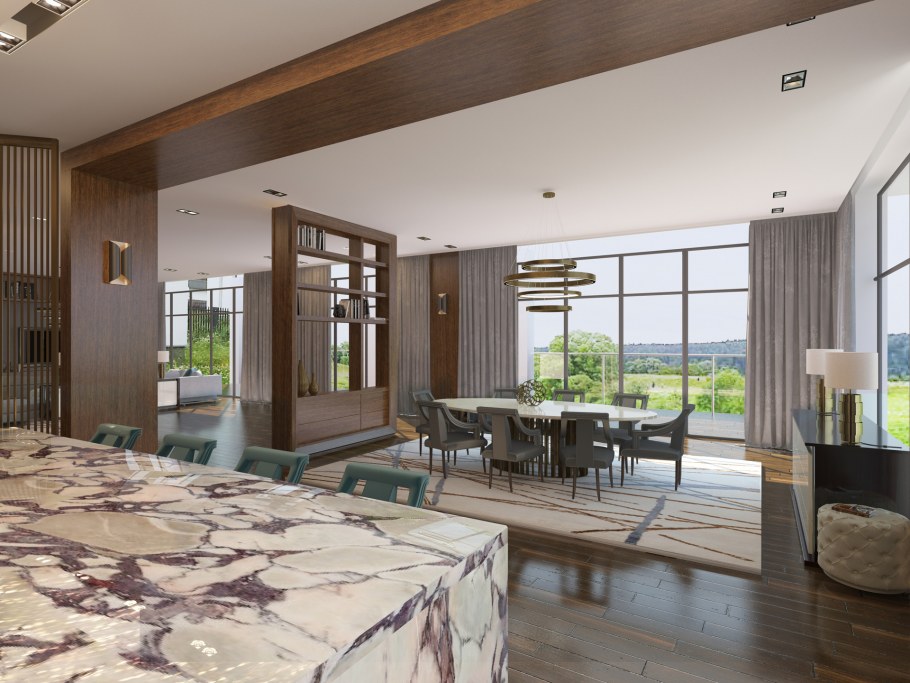 Роскошный интерьер кабинета