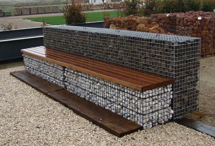 Габионы в интерьере