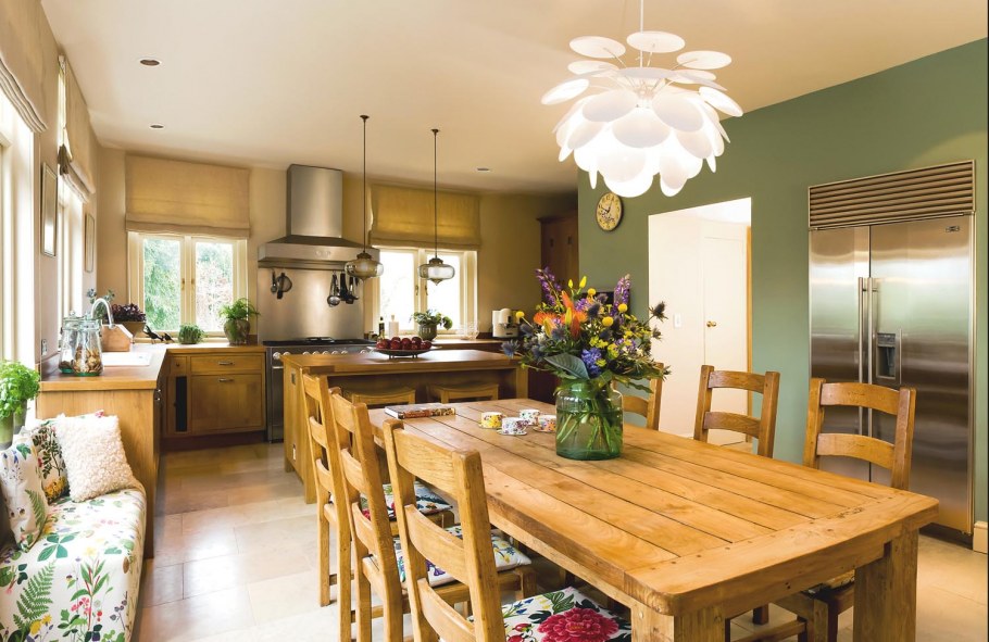 Уютные люстры для кухни