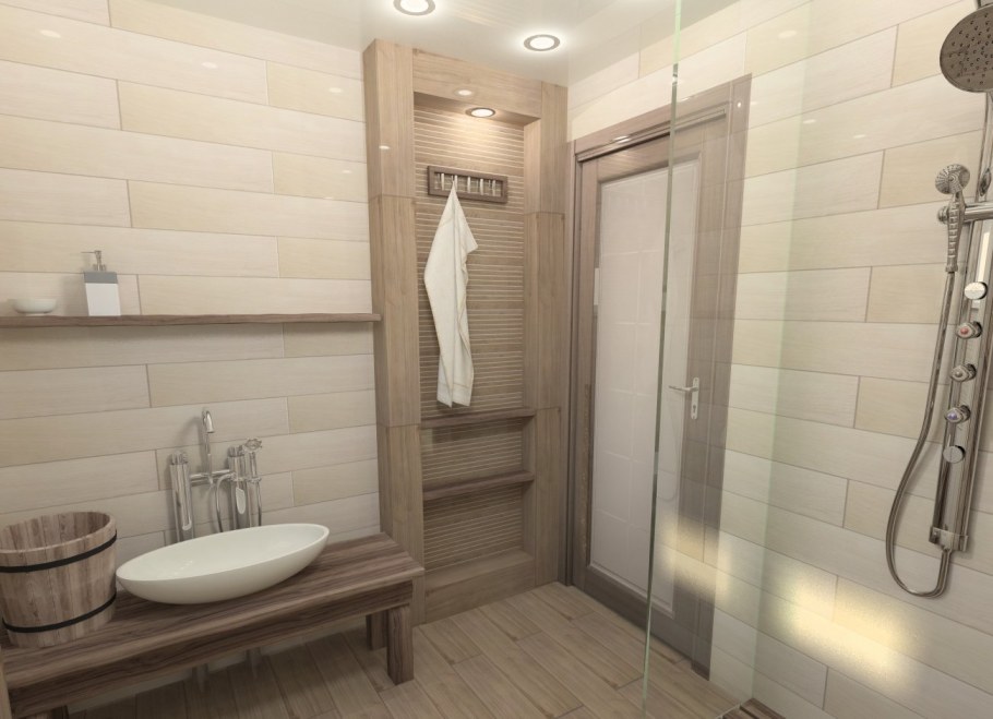 Помывочная в бане интерьер