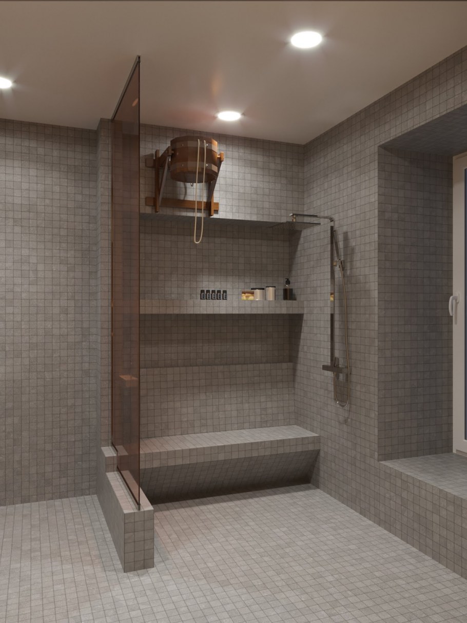 Помывочная в бане интерьер